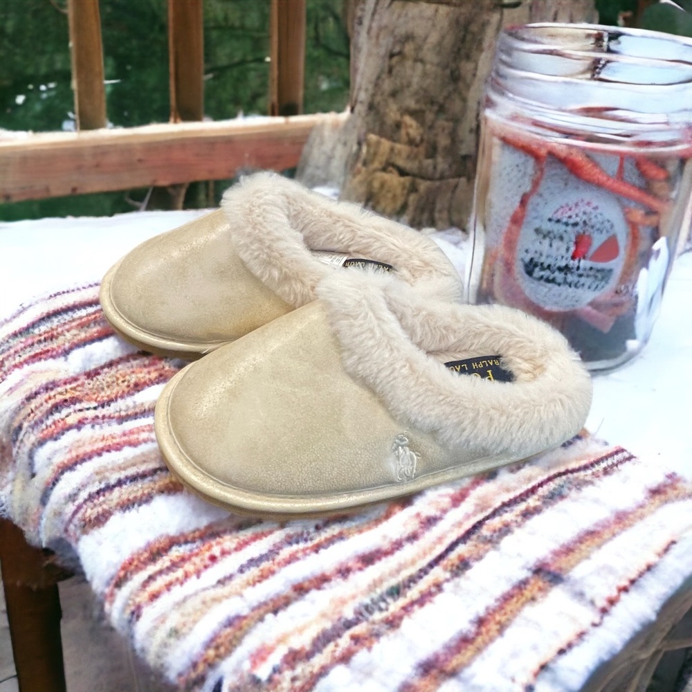 NWOT - Polo by Ralph Lauren soft-lined slippers